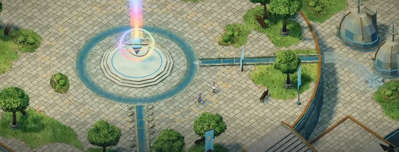 เมืองลอยฟ้า Neo Asgard กับเสาพลังงานและทางเดินเทพ-เทคในเกมจริง